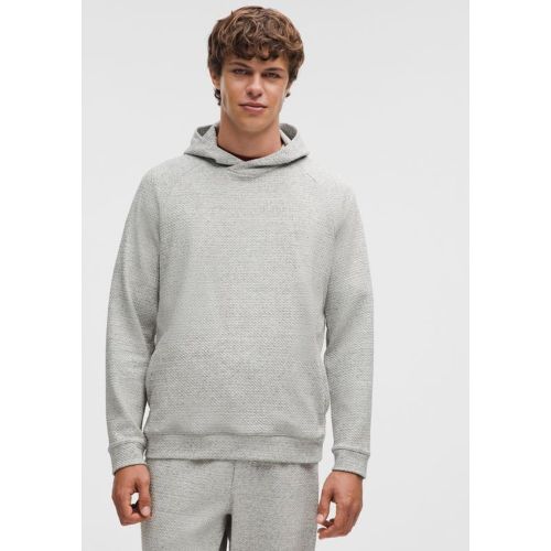 “ Sweat Ã  capuche en double maille texturÃ©s â€“ Light Gris/Noir â€“ Taille L - lululemon - Modalova