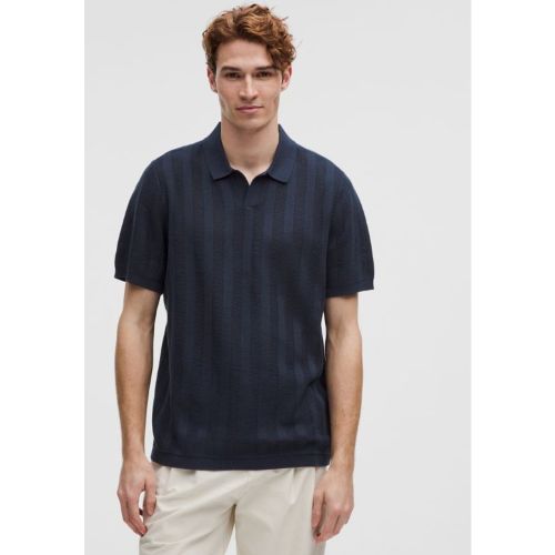 “ Polo Ã  manches courtess â€“ mÃ©lange de coton â€“ Bleu â€“ Taille S - lululemon - Modalova
