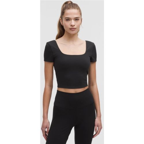 “ T-Shirt col carrÃ© Wunder Under en SmoothCovers â€“ Taille 2 - lululemon - Modalova