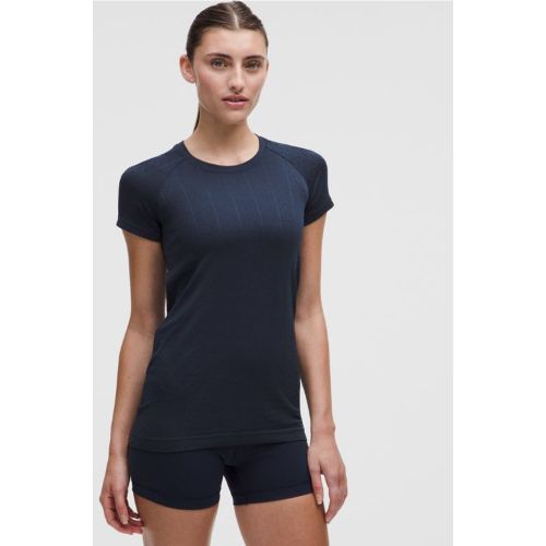 “ T-Shirt Swiftly Pointelle Longueur hanches â€“ Blue/Ã‰ â€“ Taille 0 - lululemon - Modalova