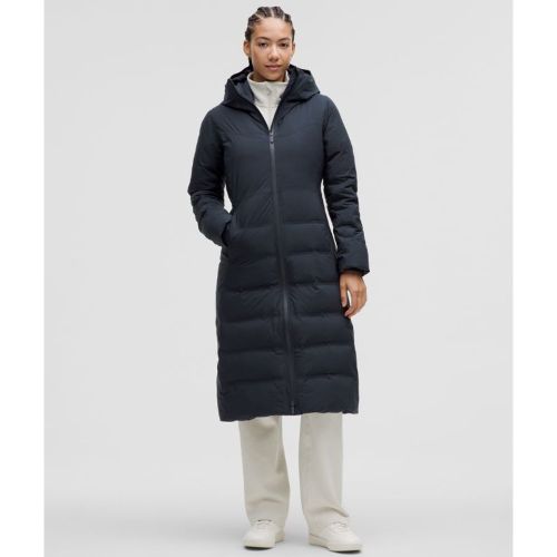“ Doudoune longue Sleet Street en duvet 600 cuin StretchSeals â€“ Bleu â€“ Taille 10 - lululemon - Modalova