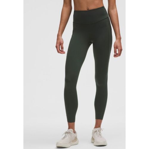 “ Legging Fast and Free taille haute 5 pochess â€“ 64 cm â€“ Vert â€“ Taille 10 - lululemon - Modalova