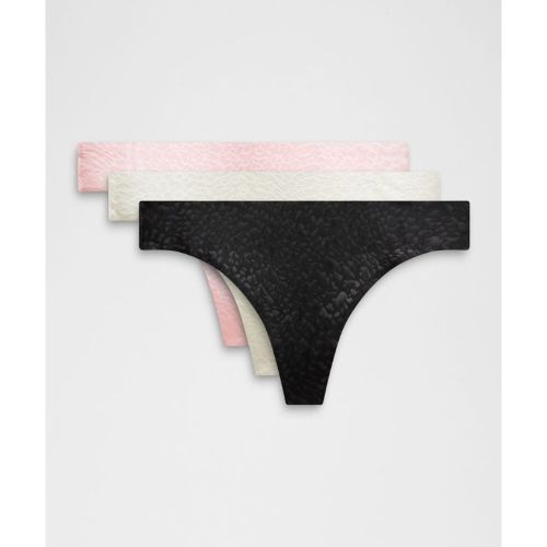 “ String InvisiWear en dentelle technique taille mi-haute Lot de 3s â€“ Noir â€“ Taille L - lululemon - Modalova