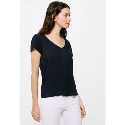 Camiseta lisa manga tulipa - Springfield - Modalova