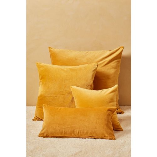 Funda de cojín velur 30x60 mostaza - Calma House - Modalova