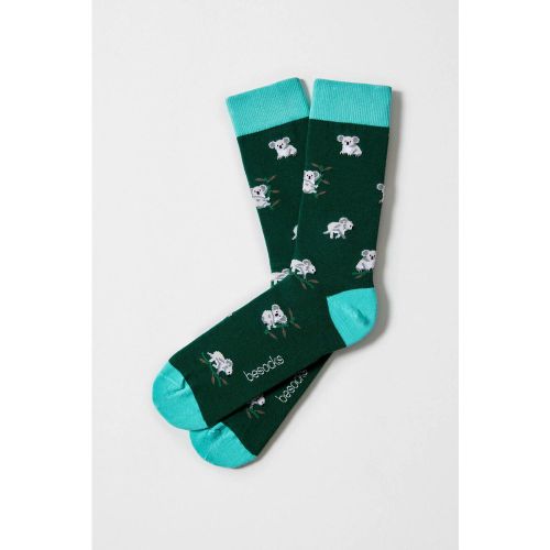 Calcetines altos de algodón orgánico color verde - Besocks - Modalova