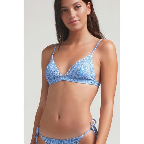 Top bikini sporty bandana azzurra - Robin Collection - Modalova