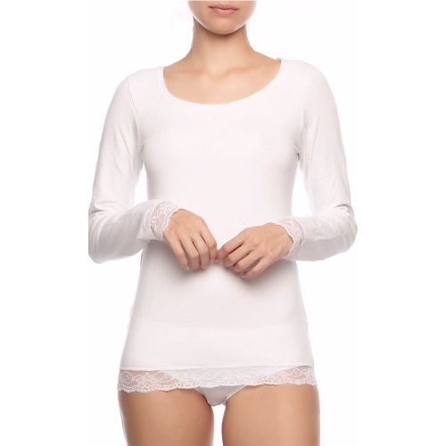 Camiseta termal de mujer cuello redondo manga larga - Cotonella - Modalova