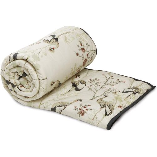 Edredon CLB. MIYA motif oiseaux en coton crème - Becquet - Modalova