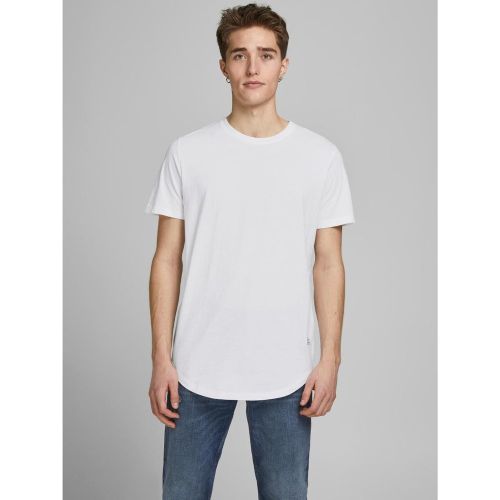T-shirt Long Line Fit Col rond Manches courtes en coton Marc - jack & jones - Modalova