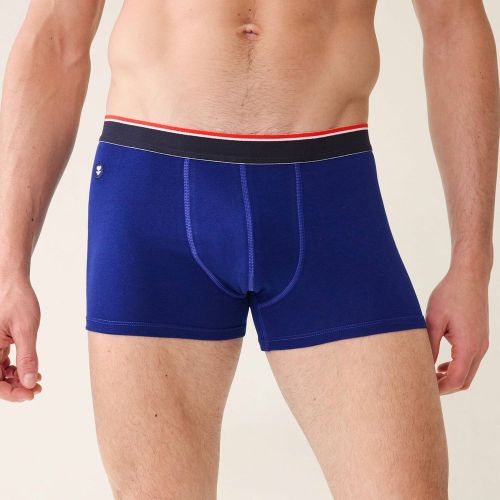 Boxer bleu indigo en coton - le Slip Français - Modalova
