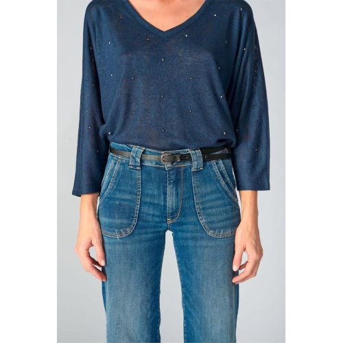 Ceinture MINIWEST noir en cuir Joy - Le Temps des Cerises - Modalova