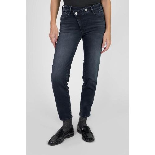 Jeans push-up regular, droit taille haute PULP, 7/8ème Dina en coton - Le Temps des Cerises - Modalova