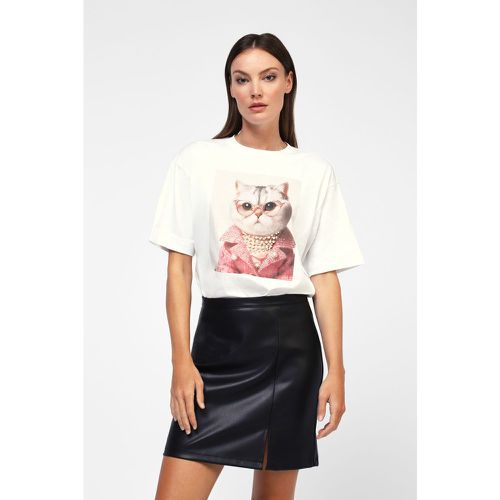 T-shirt con stampa gattino - Dixie - Modalova