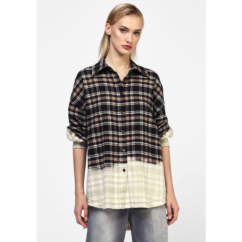 Camicia a quadri con design a contrasto - Dixie - Modalova