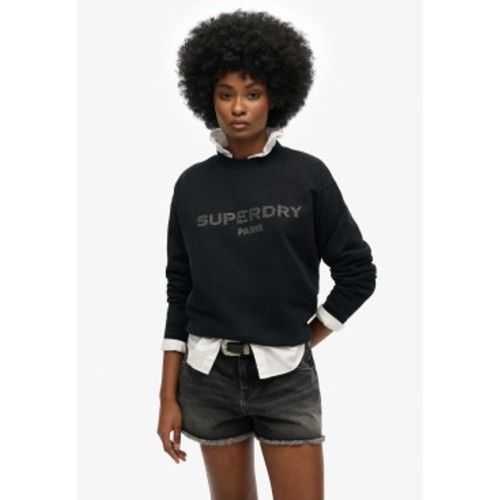 W2012251A Sport Luxe loose sweatshirt (M), Noir, Casuel, Coton - Superdry - Modalova