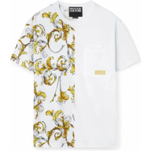 GAH609-JS458 Outline Barocco T-shirt coupe standard (M), Casuel, Coton, Manche courte - Versace Jeans Couture - Modalova