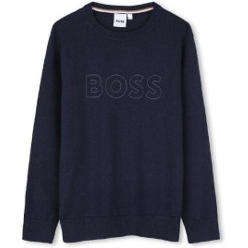 Pour garçon. J52338 Jumper marque (12Años= 150cm), Casuel, Coton, Marine, mode enfantine - Boss - Modalova