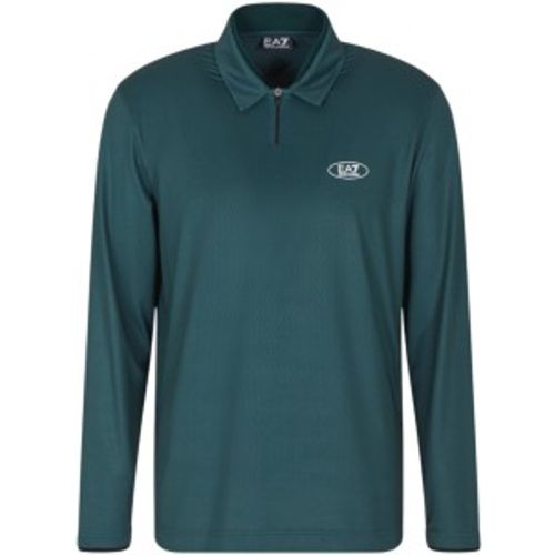 M000867_AF13755 Polo Golf Pro (XL), Casuel, Sport, Vert, Polyester, Manche longue - EA7 - Modalova