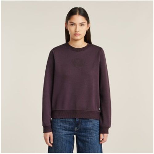 D26375-D991-8880 Sweatshirt Logo Crew lilas (XS), Casuel, , Coton, Durable - G-Star - Modalova