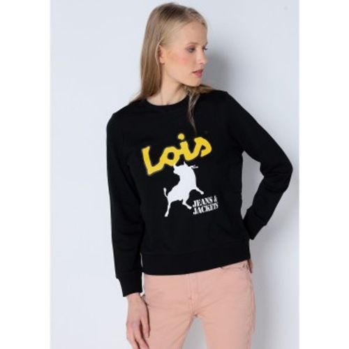 Sweatshirt 136238 (XS), Casuel, Coton, Manche longue, Marine - Lois Jeans - Modalova