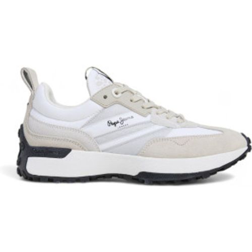 PLS60020 Lucky Top Leather Sneakers (40), Cuir, Blanc, 3 à 5 cm, Lacets, Casuel - Pepe Jeans - Modalova