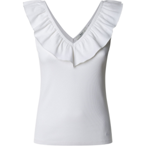 PL506050 Top côtelé à col en V Millie (XS), Casuel, Coton, Sans manches / bretelles, Durable - Pepe Jeans - Modalova