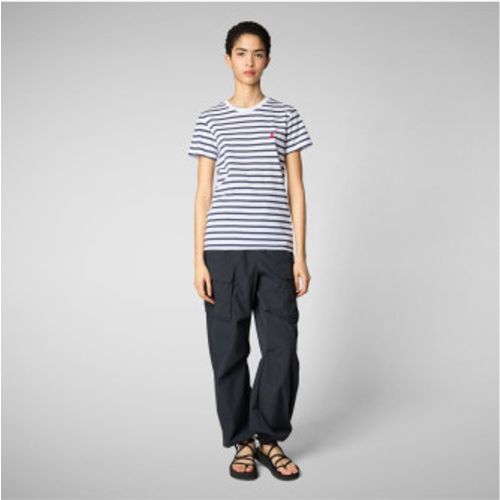 DT1744W-BESY20 T-shirt Kova (S), Casuel, Coton, Manche courte, Marine - Save The Duck - Modalova