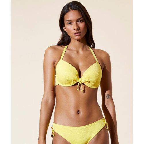 Sujetador bikini con foam, bordado palmeras. copa b-e - BORNEO - 95E - - Mujer - Etam - Modalova