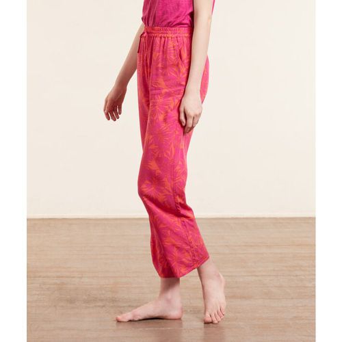 Pantalón pijama 7/8 estampado tropical - BESSY - S - Rosa - Mujer - Etam - Modalova