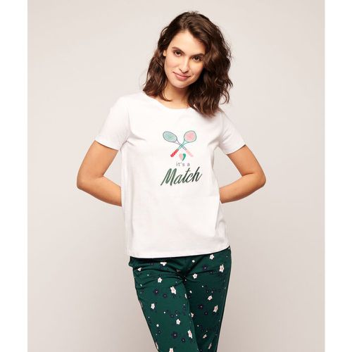 Camiseta 'it's a match!' - PATTIE - XL - Ecru - Mujer - Etam - Modalova