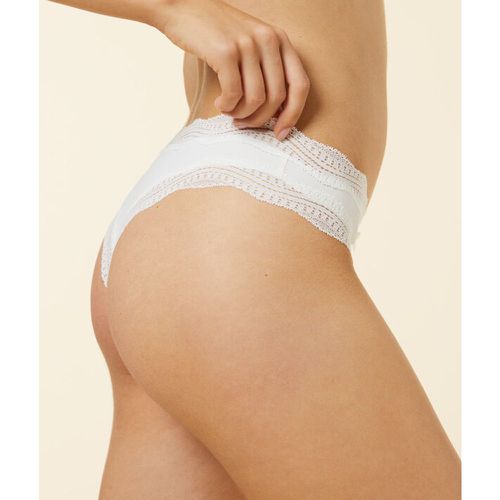 Tanga de microfibra y encaje - JAZZ - M - - Mujer - Etam - Modalova