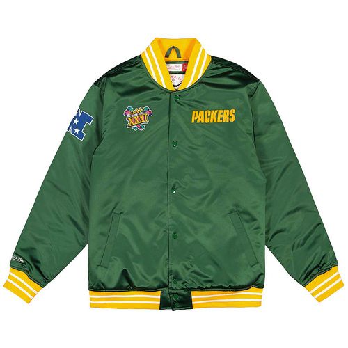 NFL GREEN BAY PACKERS HEAVYWEIGHT SATIN JACKET - Mitchell And Ness - Modalova