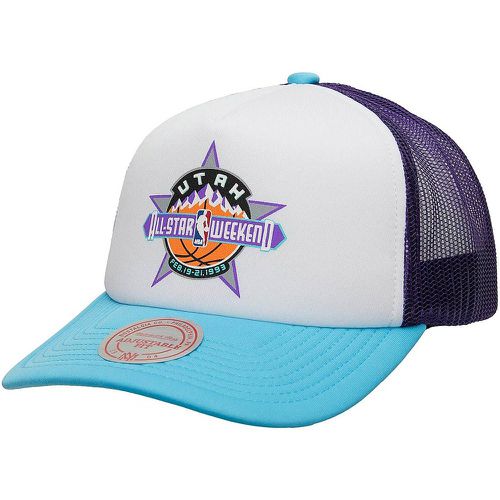 NBA UTAH JAZZ ALL STAR GAME TRUCKER SNAPBACK CAP, bianco - Mitchell And Ness - Modalova