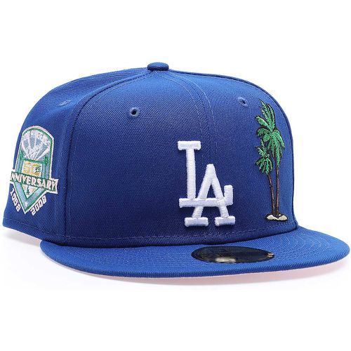 MLB LOS ANGELES DODGERS PALM TREE 50TH ANNIVERSARY PATCH 59FIFTY CAP, blu - new era - Modalova