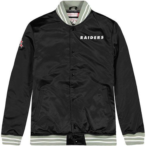 NFL OAKLAND RAIDERS HEAVYWEIGHT SATIN JACKET, nero - Mitchell And Ness - Modalova