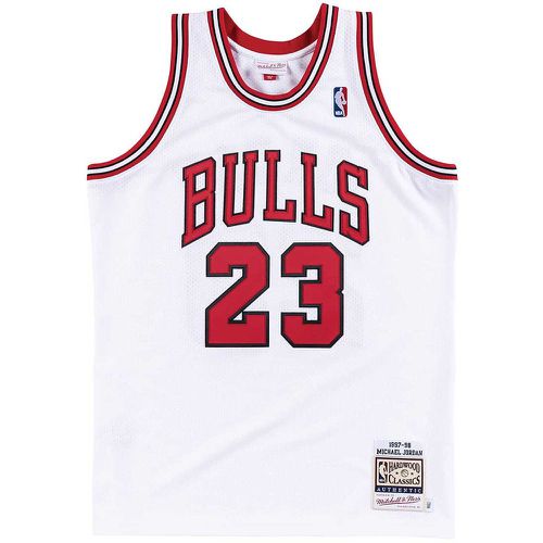 NBA CHICAGO BULLS 1997-98 AUTHENTIC JERSEY MICHAEL JORDAN, bianco - Mitchell And Ness - Modalova