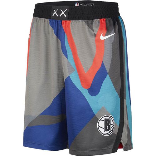 NBA BROOKLYN NETS x KAWS CITY EDITION SWINGMAN SHORTS, nero/bianco - Nike - Modalova