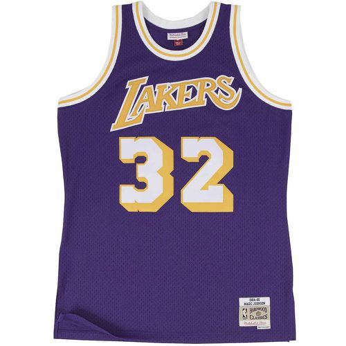 NBA LOS ANGELES LAKERS 1985-86 SWINGMAN ROAD JERSEY MAGIC JOHNSON - Mitchell And Ness - Modalova