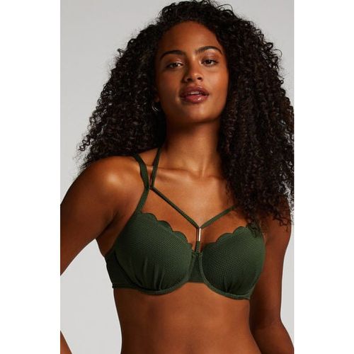 Scallop Padded Underwired Bikini Top - Hunkemöller - Modalova