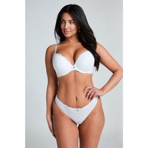 Hunkemöller Tanga Marine Blanco - Hunkemöller - Modalova