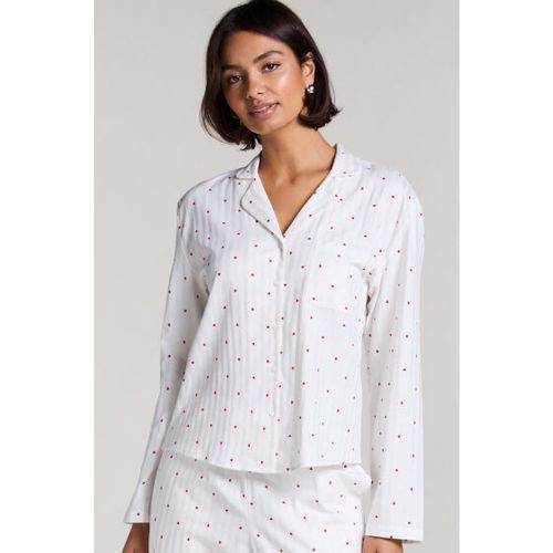 Top de Pijama Jacquard de Corazones de Manga Larga - Hunkemöller - Modalova