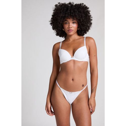 Hunkemöller Tanga Pointelle Blanco - Hunkemöller - Modalova