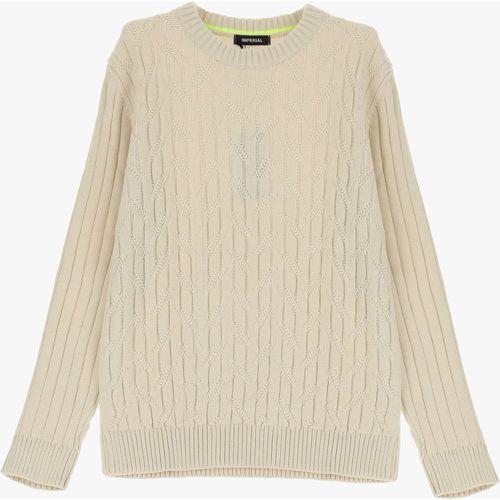 Maglione con motivo a trecce - Imperial - Modalova