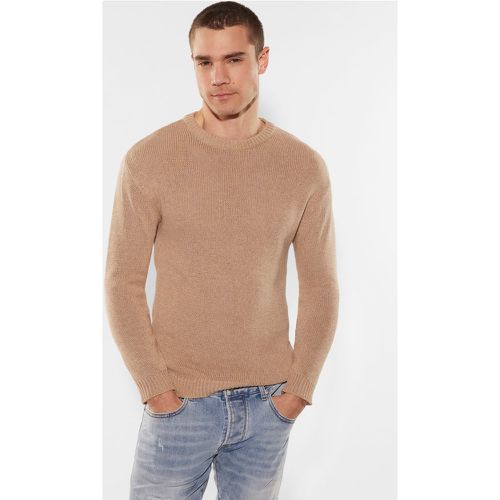 Pullover lavorazione intrecciata sottile in puro cotone - Imperial - Modalova