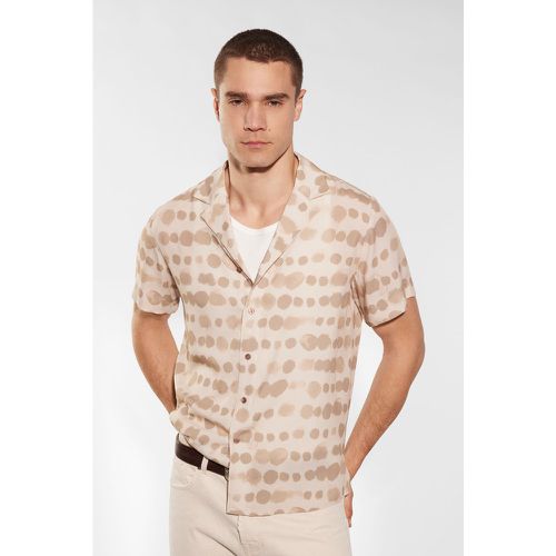 Camicia fantasia geometrica con rever classici - Imperial - Modalova