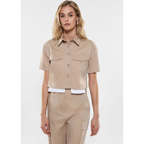 Camicia cropped con tasche e inserti a contrasto - Imperial - Modalova