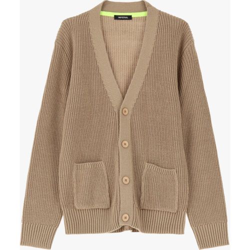 Cardigan a coste con bottoni - Imperial - Modalova