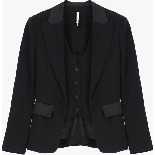 Blazer con rever e gilet interno - Imperial - Modalova