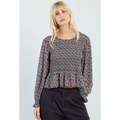 Top imprimé à volants - LILI SIDONIO - Modalova